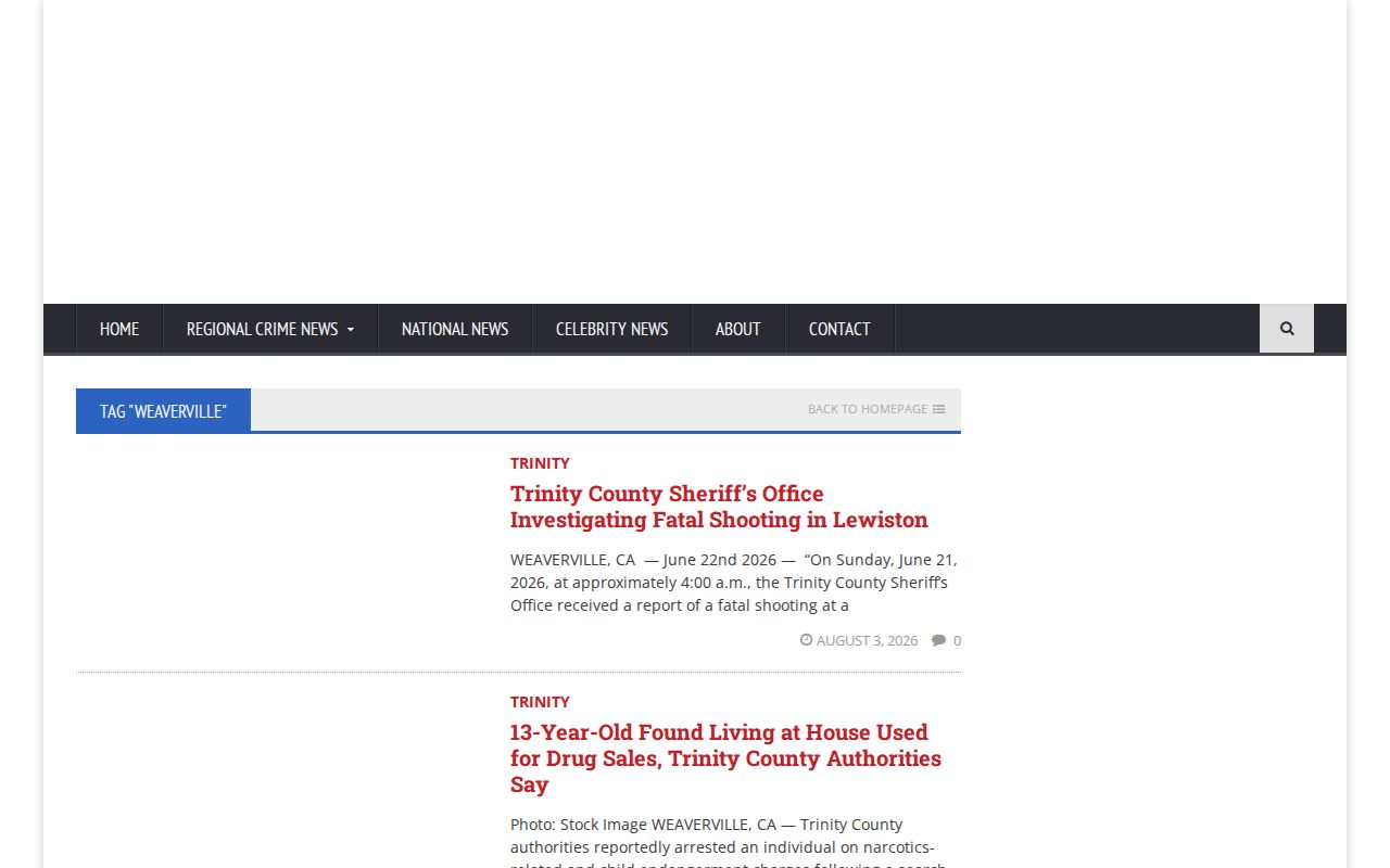 Crime Voice Weaverville news listing